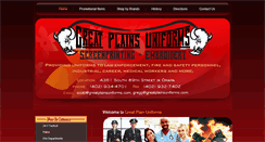 Desktop Screenshot of greatplainsuniforms.com
